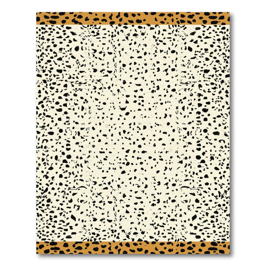 Cream Speckled Terracotta Spots Rug