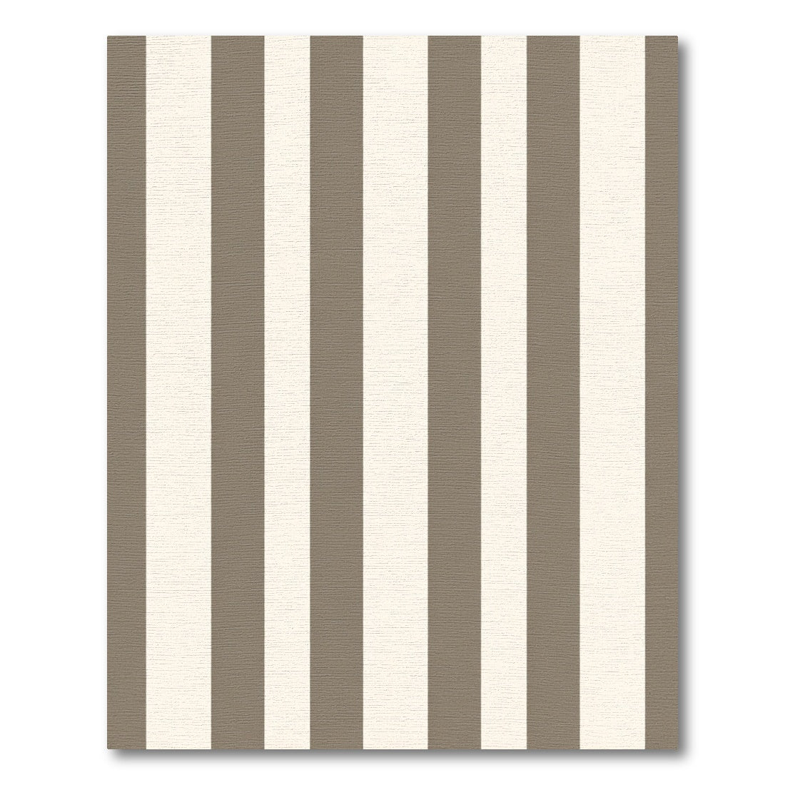 Taupe Cream Vertical Stripe Rug