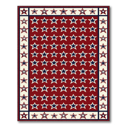 Red Star Area Rug