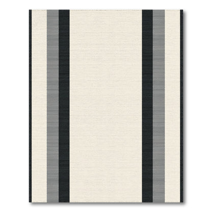 Black and White Vertical Black White Vertical Stripe Area Rug
