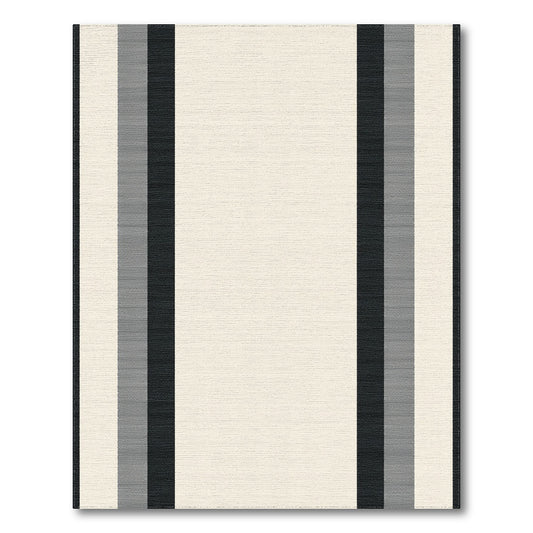 Black and White Vertical Black White Vertical Stripe Area Rug