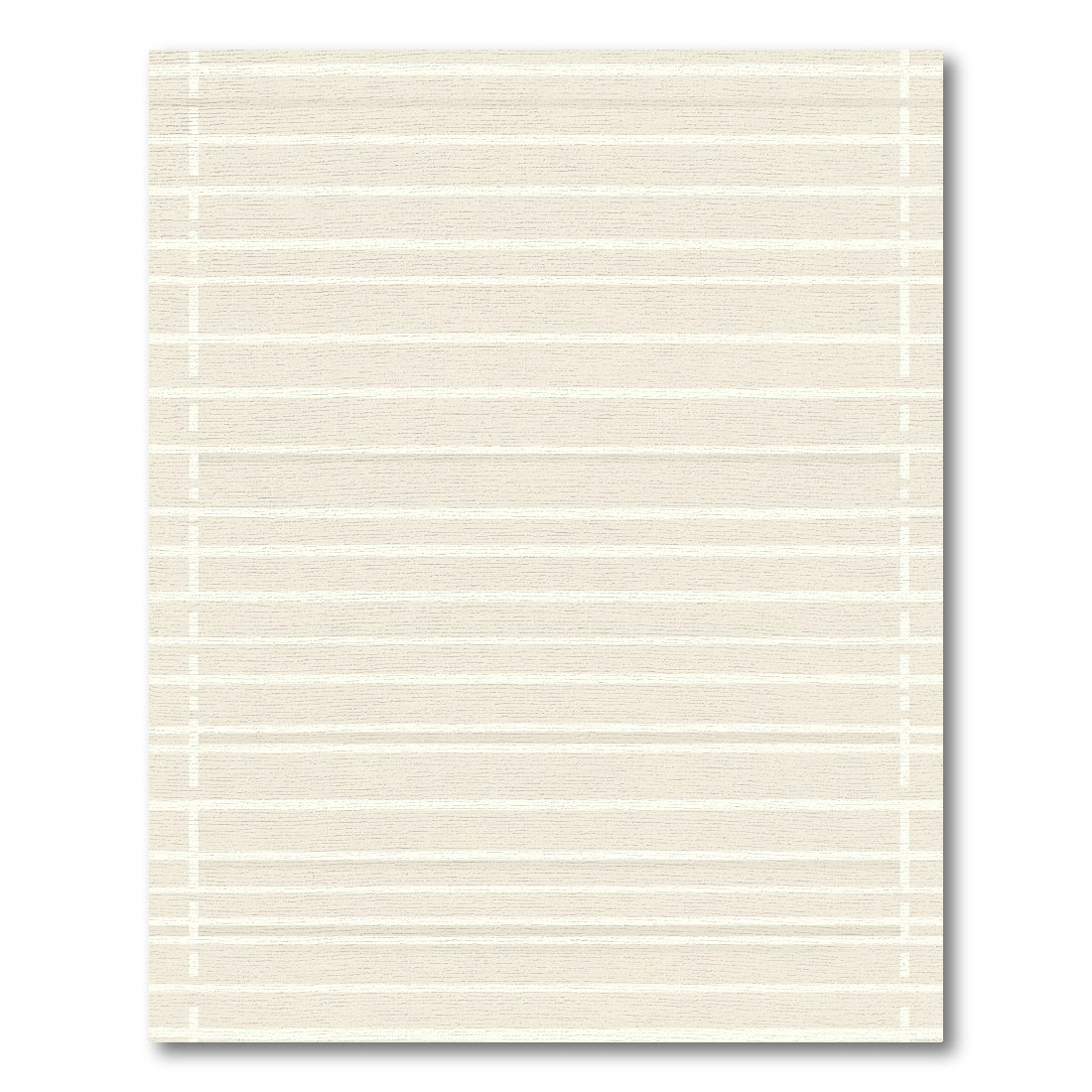Soft Cream Horizontal Stripe Rug