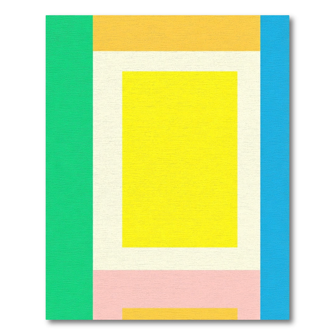 Bold Geometric Color Block Rug