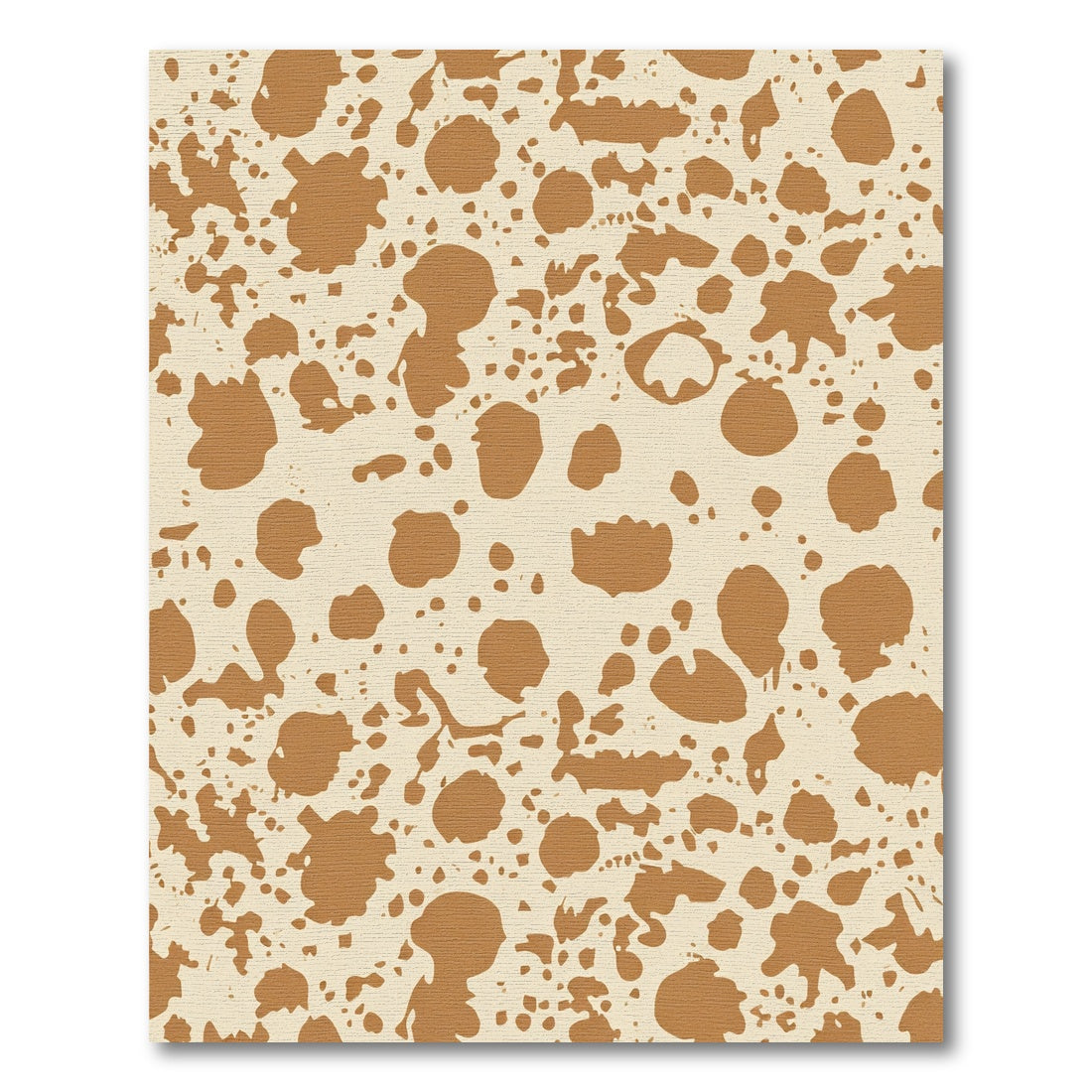 Caramel Splatter Stain Abstract Rug
