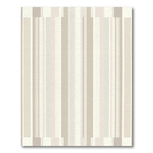 Neutral Earth Tone Vertical Stripes Rug