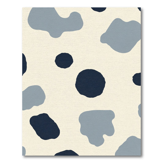 Cream Tan Speckled Abstract Spots Rug