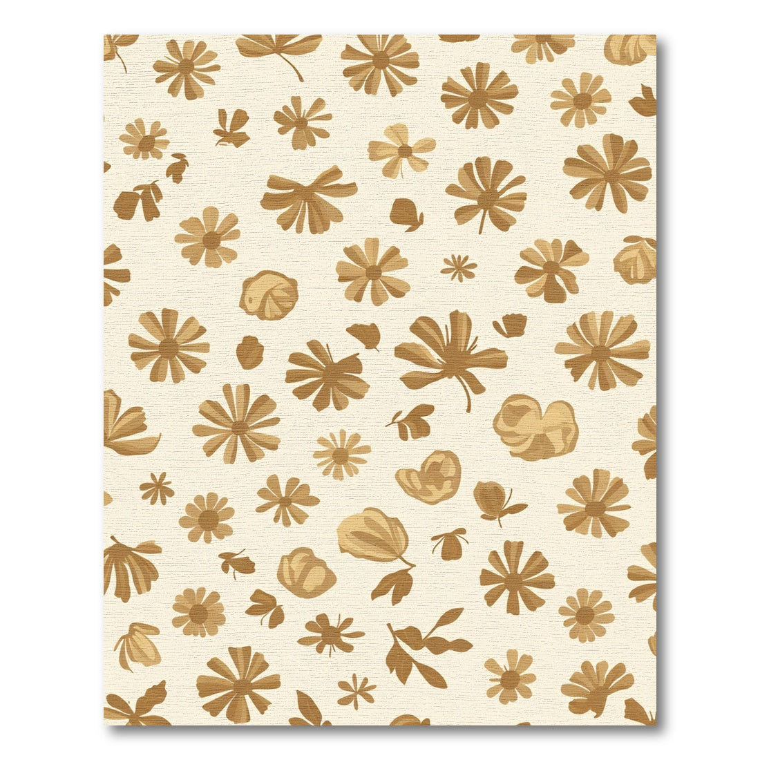 Golden Bloom Meadow Pattern Rug