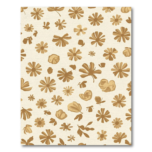 Golden Bloom Meadow Pattern Rug