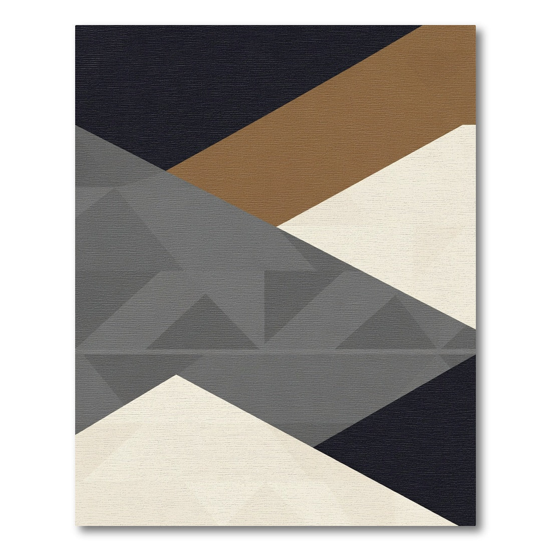 Modern Geometric Abstract Shapes Rug