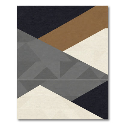 Modern Geometric Abstract Shapes Rug