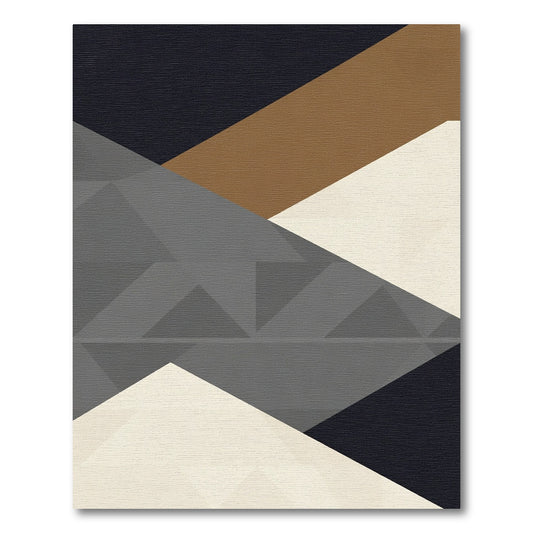 Modern Geometric Abstract Shapes Rug