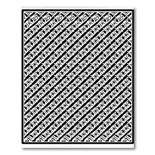 Black White Abstract Diagonal Stripe Rug