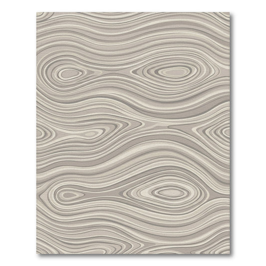 Beige Abstract Wave Area Rug