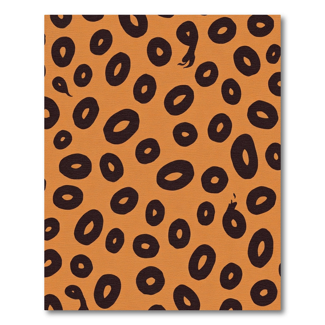 Bold Orange Cheetah Spots Rug