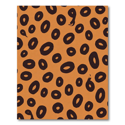 Bold Orange Cheetah Spots Rug