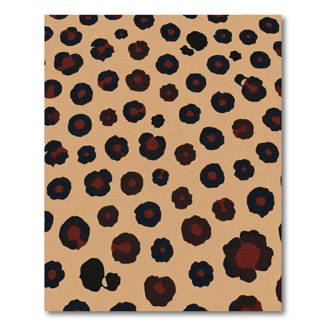 Bold Brown Leopard Spot Rug