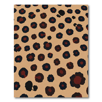 Bold Brown Leopard Spot Rug