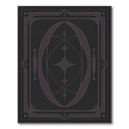 Geometric Modern Purple Celestial Geometric Area Rug