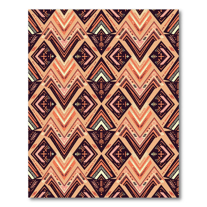 Geometric Diamond Earthy Tone Rug