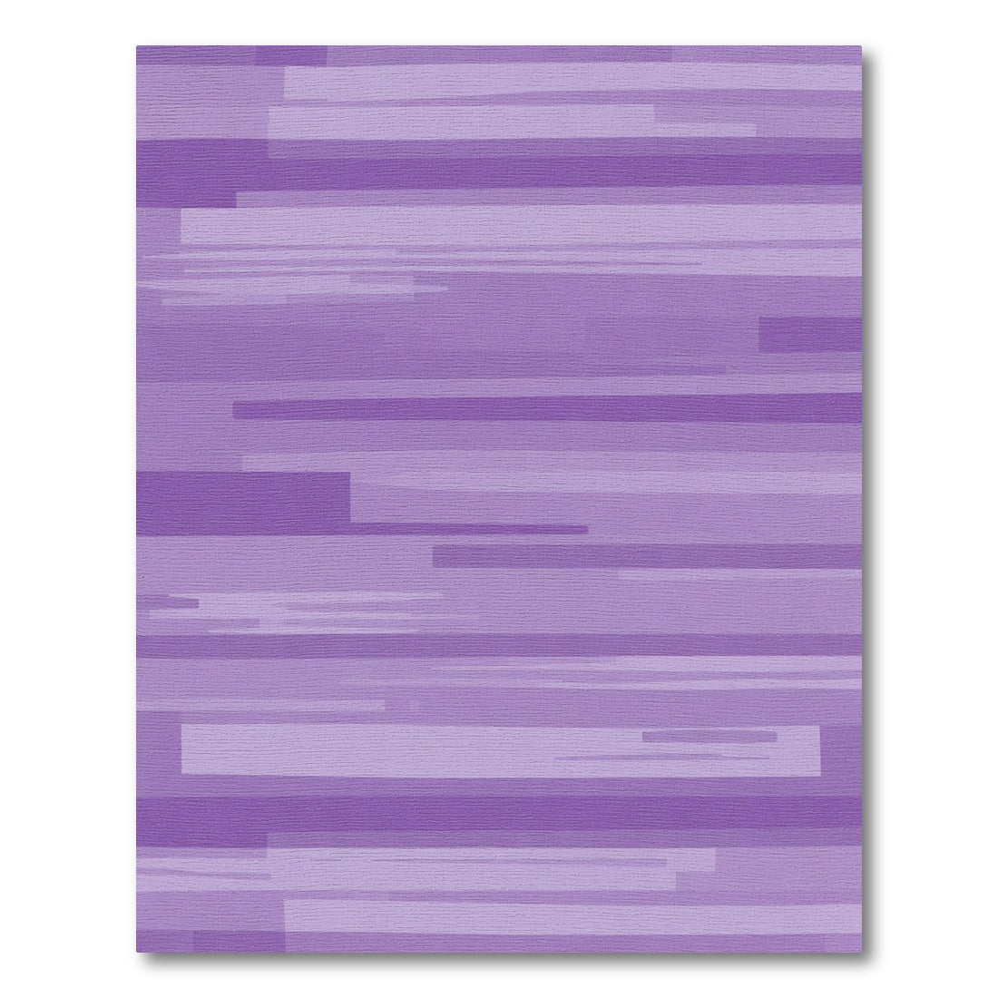 Muted Lavender Horizontal Stripe Abstract Rug