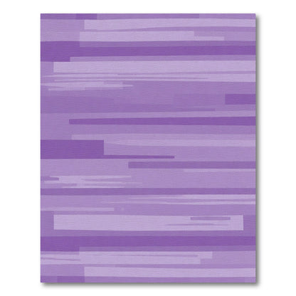 Muted Lavender Horizontal Stripe Abstract Rug