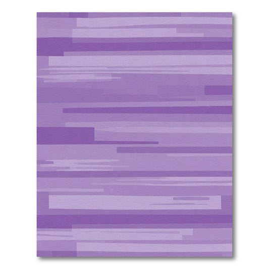 Muted Lavender Horizontal Stripe Abstract Rug