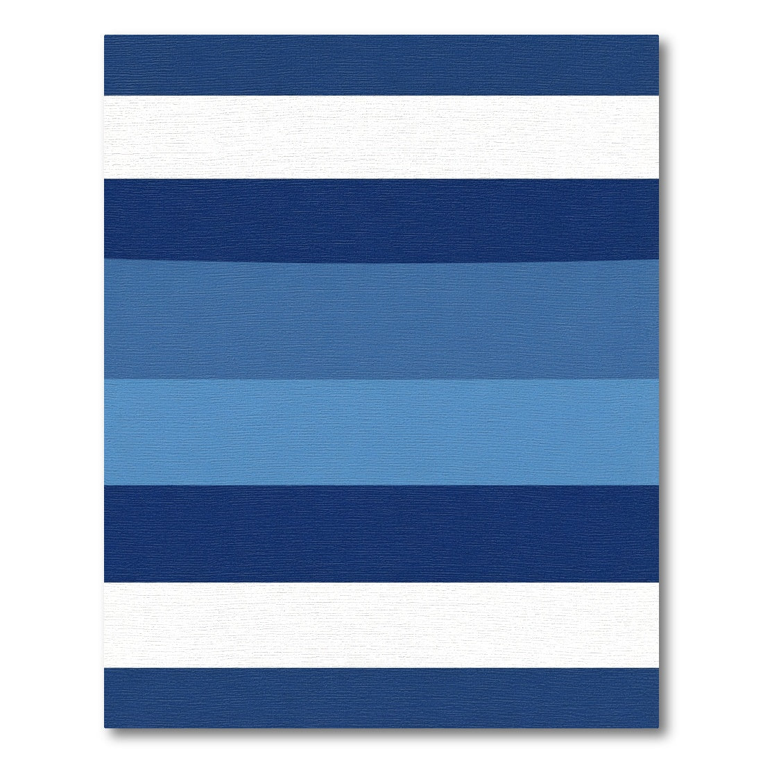 Modern Blue Gradient Stripe Accent Rug