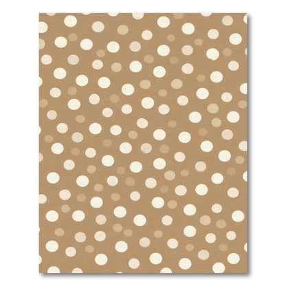 Neutral Tone Polka Dot Scatter Rug