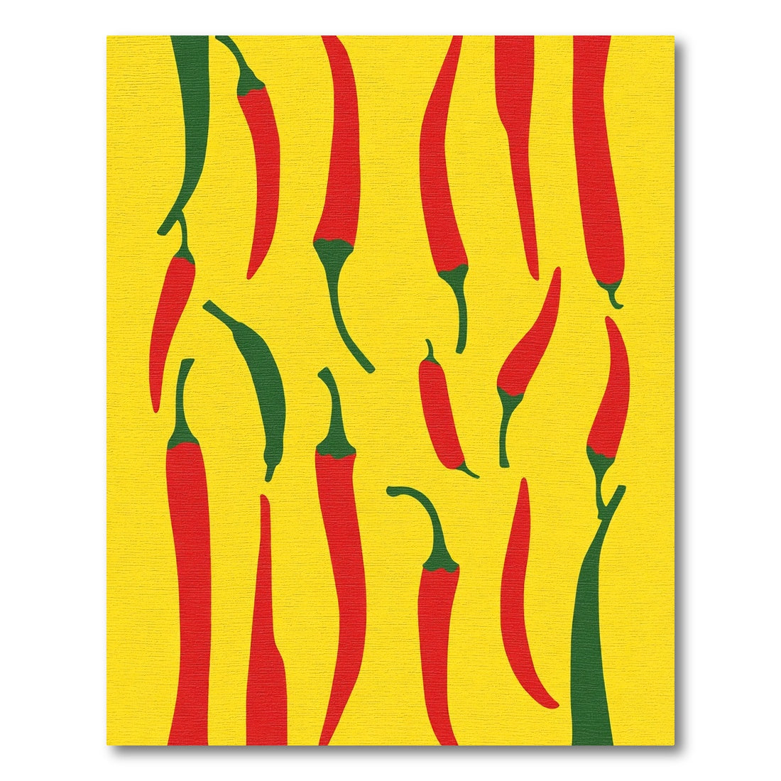 Bold Red Chili Pepper Scatter Rug