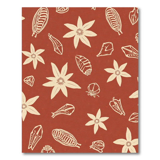 Sienna Cream Botanical Scatter Rug