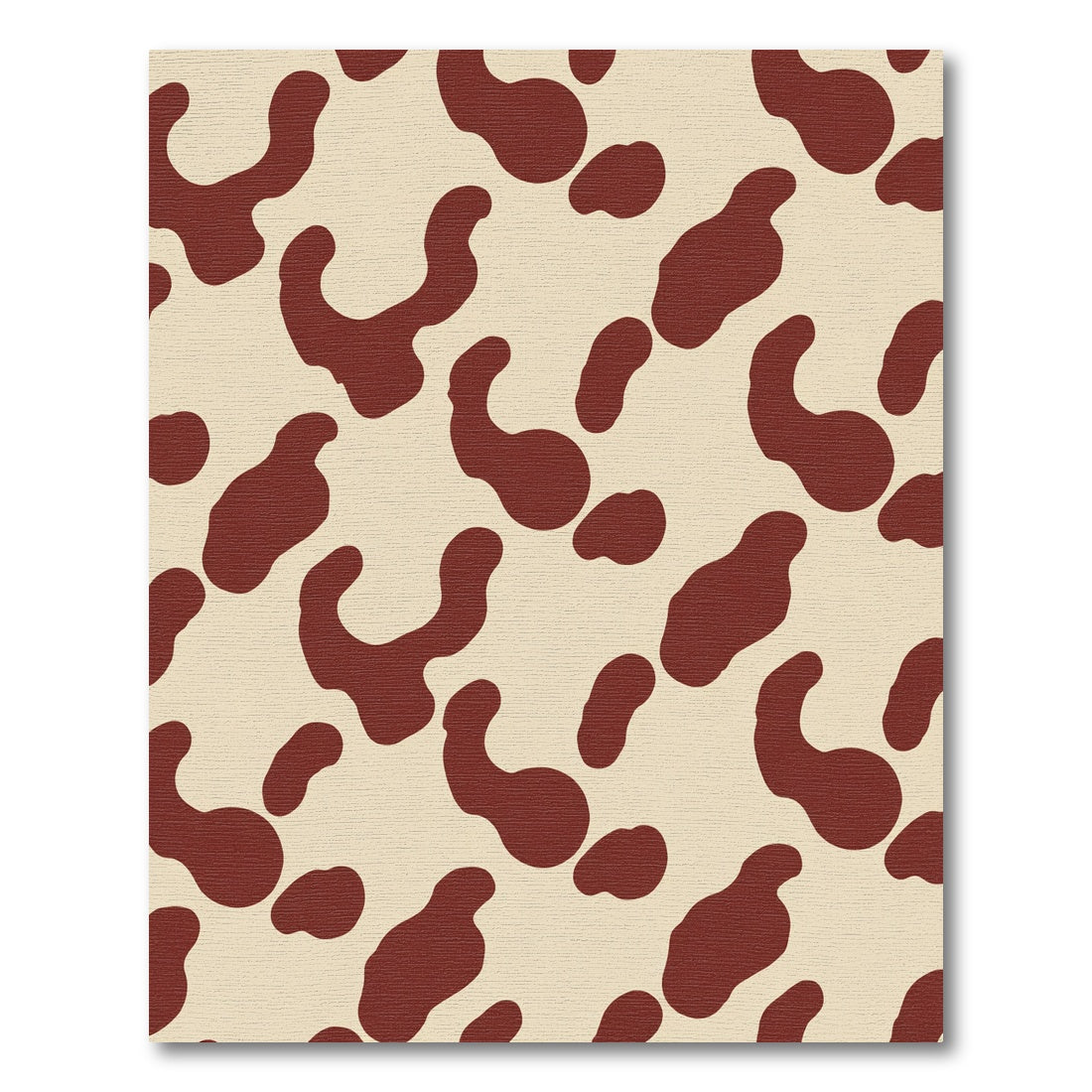 Brown Cow Spot Pattern Rug