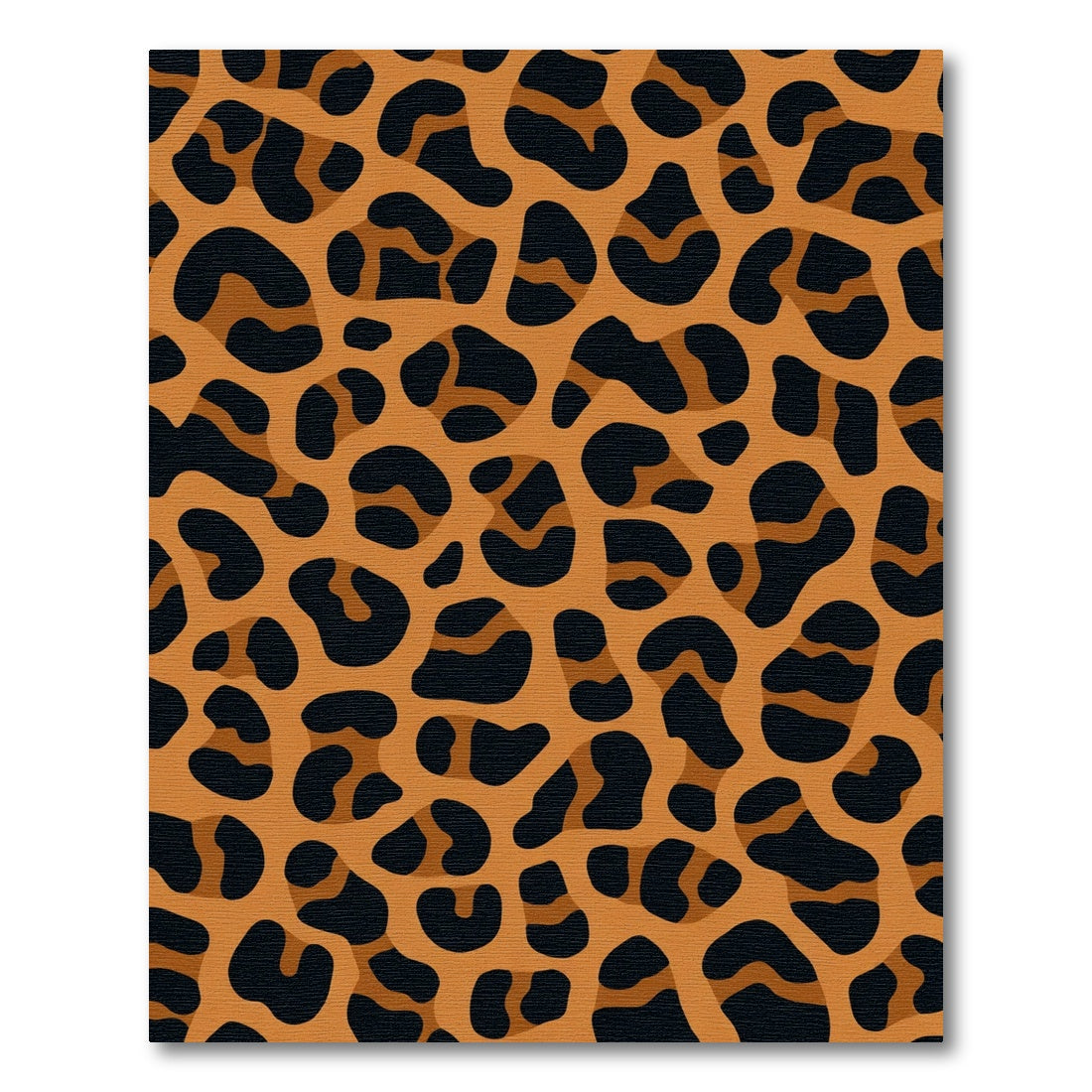 Bold Black Orange Animal Spots Rug