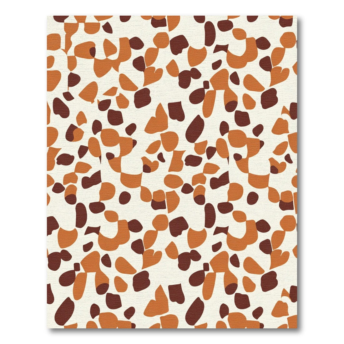 Earthy Terracotta Abstract Scatter Rug