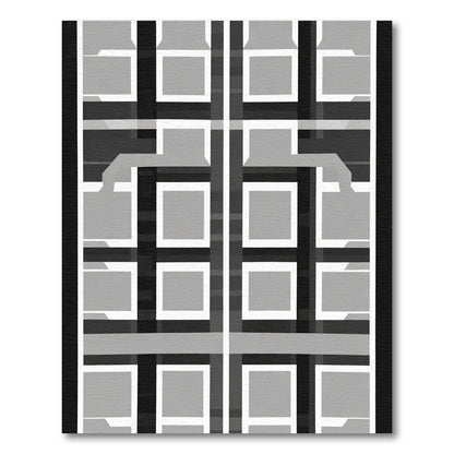 Monochromatic Grid Lattice Squares Rug