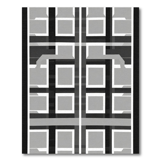 Monochromatic Grid Lattice Squares Rug