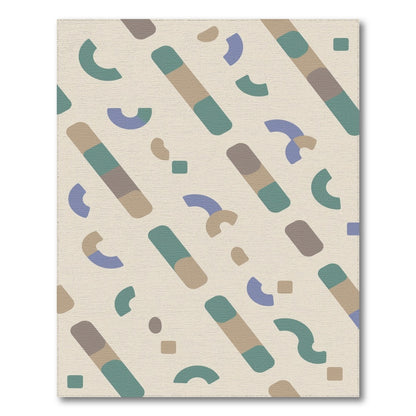 Beige Geometric Area Rug