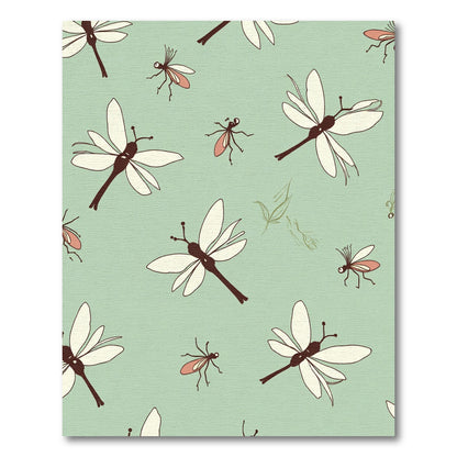 Cream Dragonfly And Insect Meadow Rug