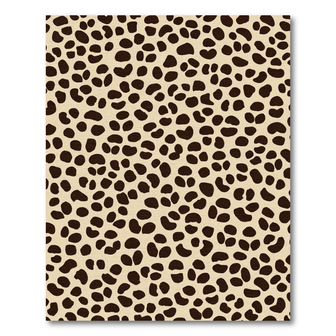 Brown Spotted Ochre Faux Fur Effect Rug