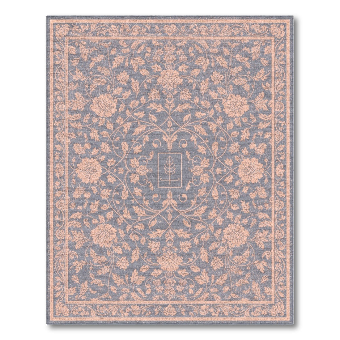 Blue Floral Vintage Area Rug