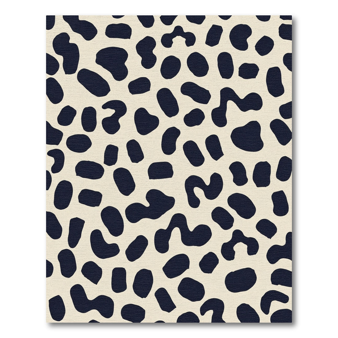 Abstract Navy Spots Cream Backdrop Rug