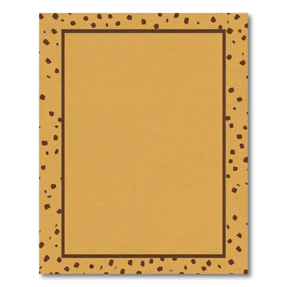 Desert Brown Scattered Spots Border Rug