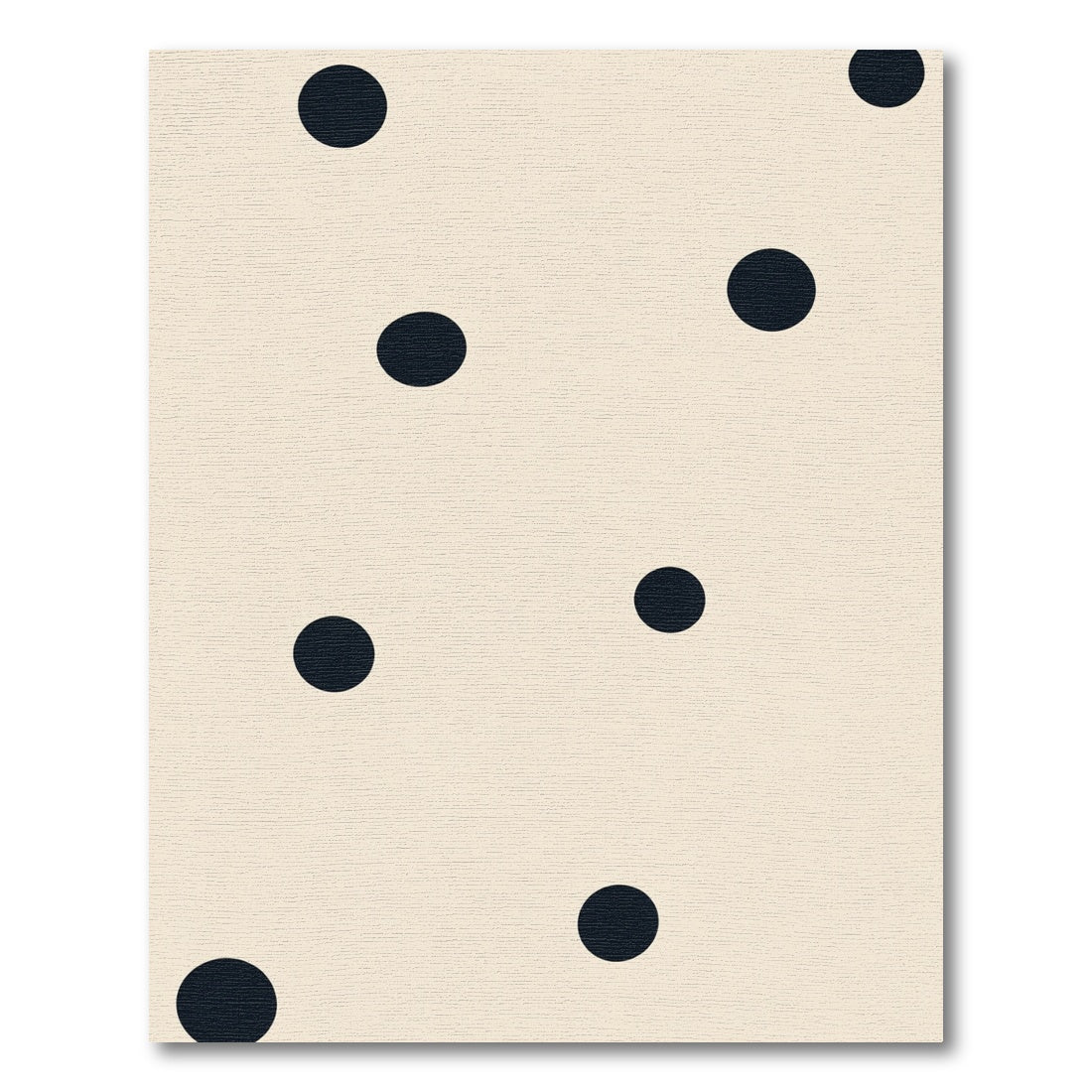 Creamy Beige Scattered Dark Circles Rug