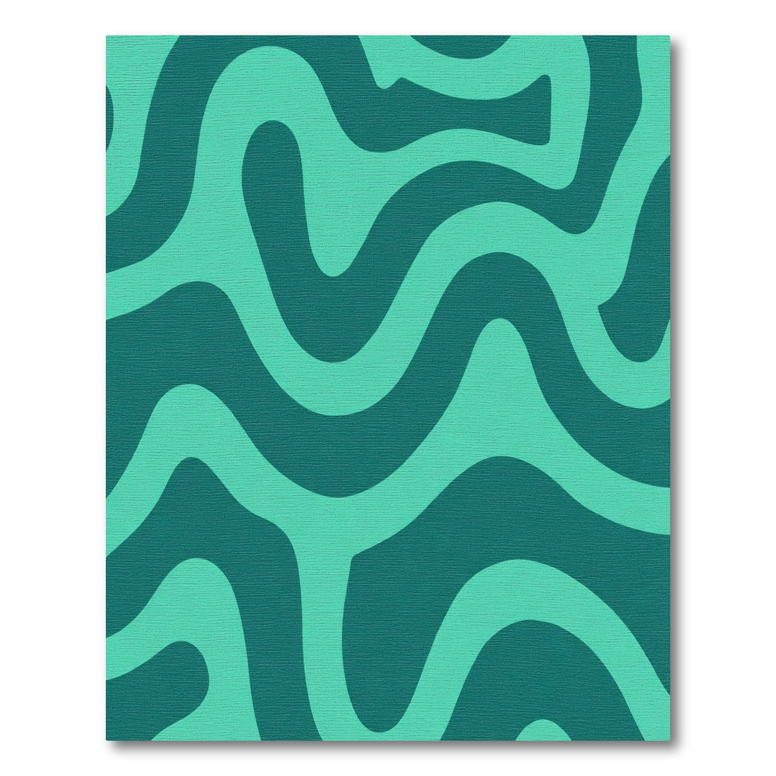 Teal Contemporary Abstract Swirl Rug