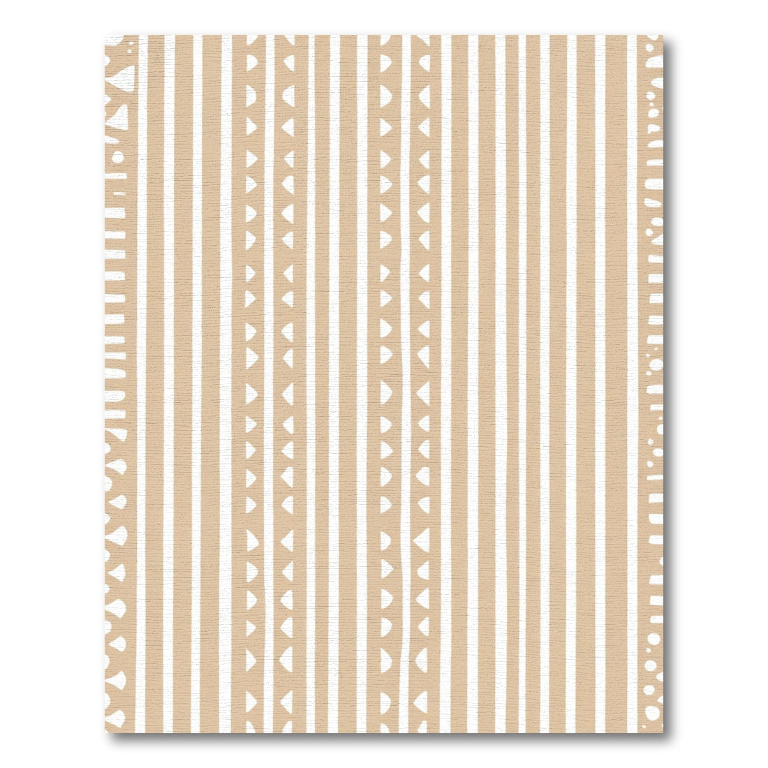Earthy Tan Vertical Stripe Dash Rug