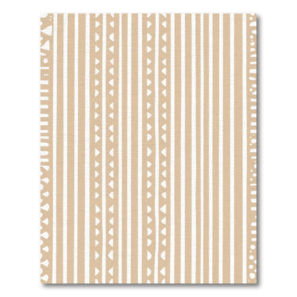 Earthy Tan Vertical Stripe Dash Rug