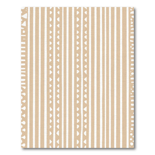 Earthy Tan Vertical Stripe Dash Rug