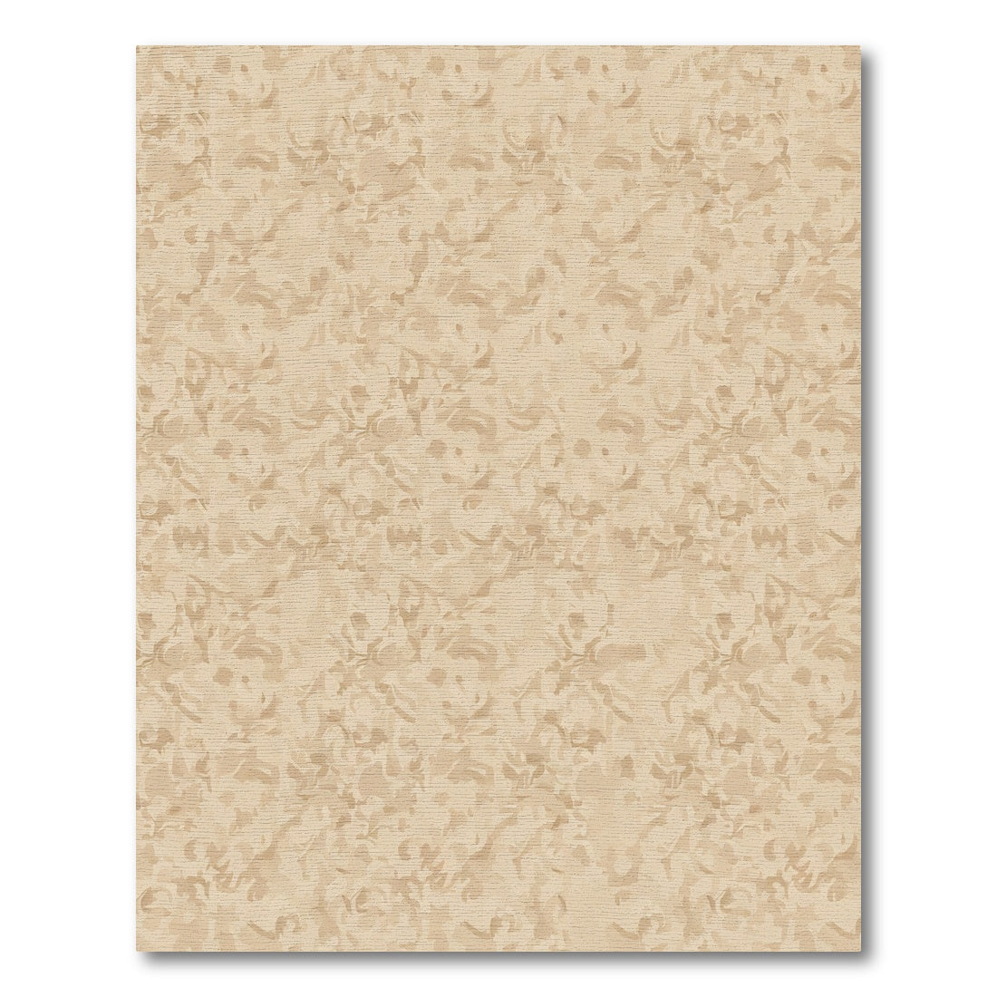 Earthy Beige Abstract Swirl Rug