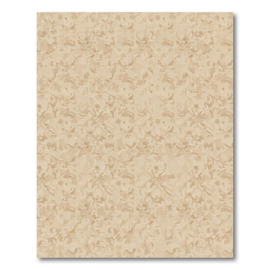 Earthy Beige Abstract Swirl Rug