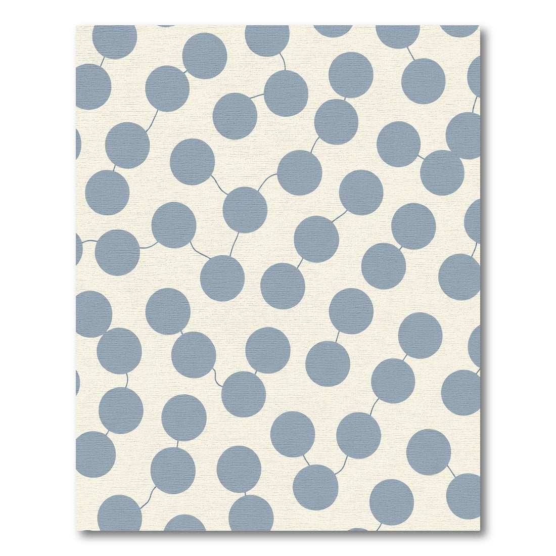 Subtle Blue Connect Dots Pattern Rug