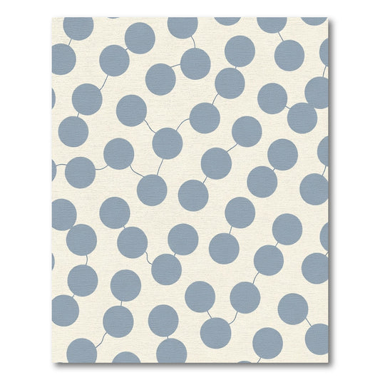 Subtle Blue Connect Dots Pattern Rug
